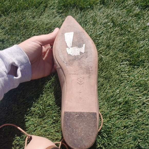 Loeffler Randall Ambra Lace Up Pointed Toe Flats - Picture 4 of 5